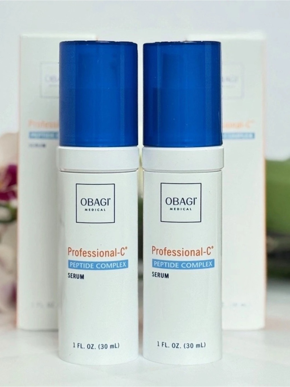 Obagi Professional-C Peptide Complex Serum 1 oz x2 Duo NEW $260 Value